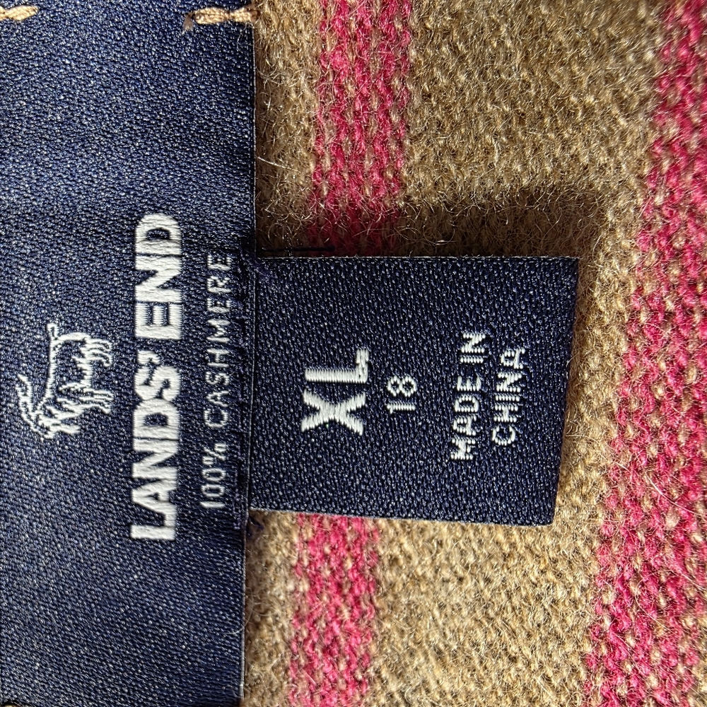 Lands End 100%Caahmere Sweater SZ XL - Picture 5 of 5